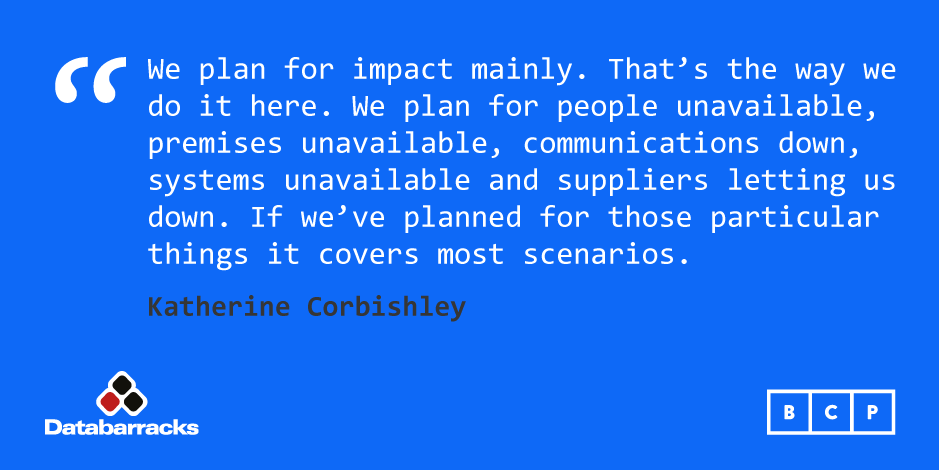 Plan for impacts not scenarios