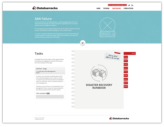 DR Tabletop Testing SAN